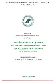 Ogłoszenie o wyłożeniu do publicznej wiadomości: „Założeń do opracowania projektu Planu Urządzenia Lasu” dla Nadleśnictwa Tułowice
